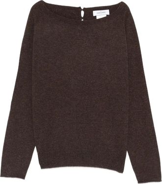 Gran Sasso Top con scollo a barca - Marrone