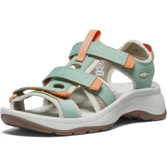 Keen Womens Astoria West Open Toe Sandals, Granite Green/Tangerine, 4.5