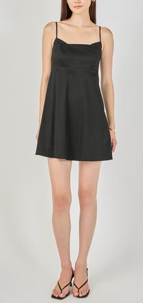 endless rose Spaghetti Strap Minidress in Black at Nordstrom, Size X-Small