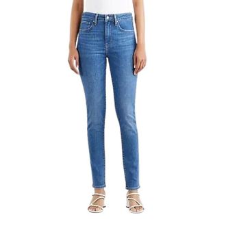 Levi's Dames, Jeans, Blauw, Maat: W26 L32 Katoen
