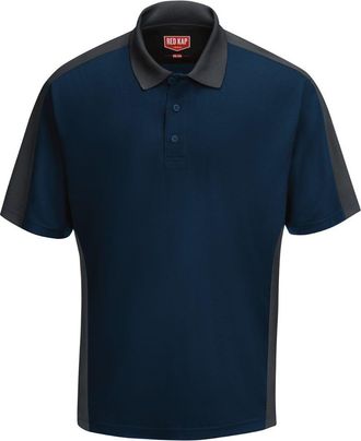 Red Kap Short Sleeve Performance Knit Two Tone Polo