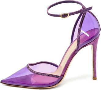 Gianvito Rossi Pumps con cristalli 110mm - Viola