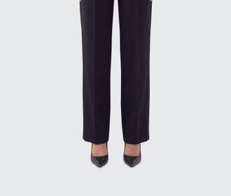 Victoria Beckham Virgin Wool Blend Tailored Trousers In Black