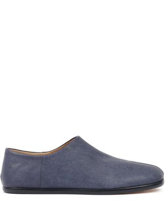 Maison Margiela Tabi leather babouche shoes - Blue
