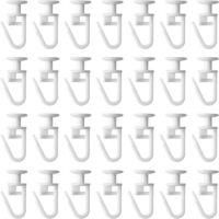 OEM 50 Ganchos Para Cortinas, Deslizadores De Pl&aacute;stico Para Rieles De Cortinas, Aptos Para La Mayor&iacute;a De Cortinas - Crezuo