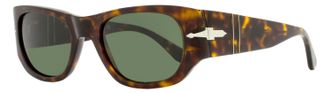 Persol Unisex Rectangular Sunglasses PO3307S 24/31 Havana 55mm