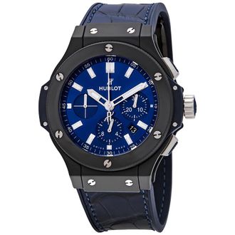 Hublot Pre-owned Hublot Big Bang Chronograph Blue Sunray Dial Mens Watch 301.CI.7170.LR