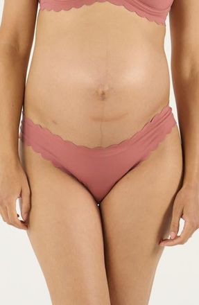 Cache Coeur Skin Low Waist Maternity Tanga in Dusty Pink at Nordstrom, Size X-Large