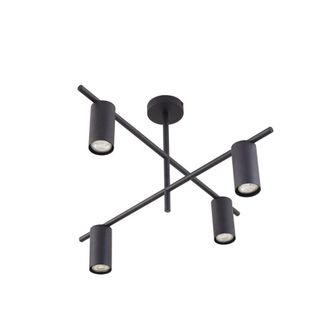 Lindby L&aacute;mpara de techo de metal negro