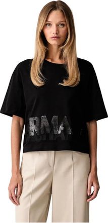 A|X Armani Exchange Mujer, Camisetas, Negro, Talla: XS