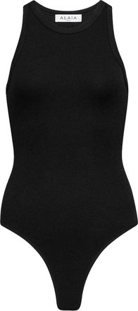 Alaia Body A Canotta In Maglia A Coste Modellante-Donna