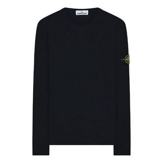 Stone Island Garment Dyed Crew Lightweight Sweatshirt Black 731564450-V0020