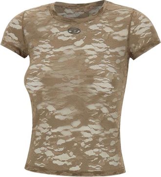 Diesel Dames, Tops, Bruin, Maat: XS Polyamide