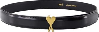 Ami Dames, Accessoires, Zwart, Maat: 75 CM Leer