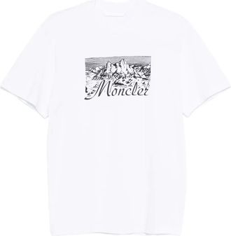 Moncler T-shirt con stampa - Bianco