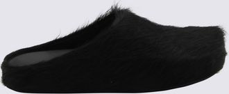 Marni Black Leather Flats