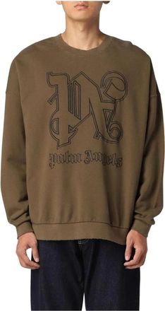 Palm Angels Hombre, Sudaderas, Verde, Talla: M