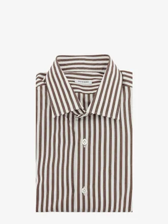 Nugnes Camicia in cotone con motivo a righe - NUGNES 1920 - gender_Man