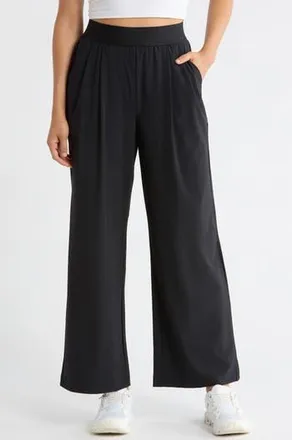 90 Degree by Reflex Warp X Dinah Wide Leg Pants in Black at Nordstrom Rack, Size X-Small