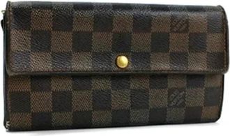 Louis Vuitton Pre-owned Canvas wallets - Dames - Vintage Accessoires - Bruin - ONE Size - Vintage