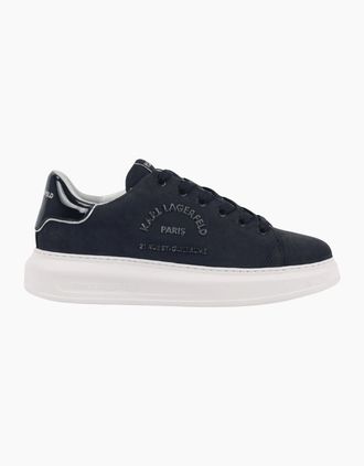 Karl Lagerfeld Mens Navy/White Maison Logo Sneaker - Size: 10