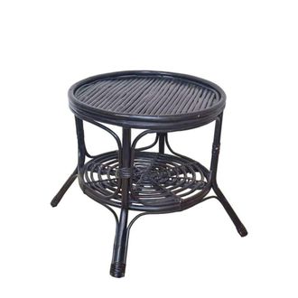 Decoclico Mesa auxiliar velador de rat&aacute;n negro