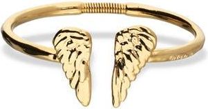 UNOde50 18K Gold-Plated Rigid Bracelet With Wing Detail At The Ends in Metallic Gold at Nordstrom, Size Medium