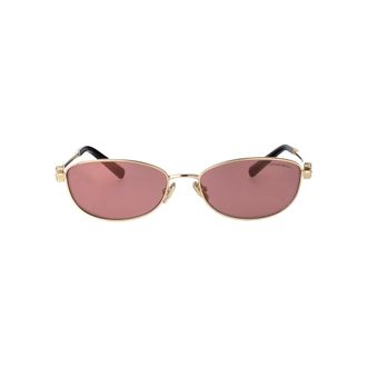 Tiffany & Co. Ovale Zonnebril - unisex - Zonnebrillen - Geel - 56 MM - Accessoires