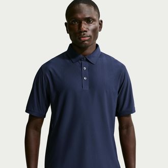 Nike Mens Tailored Performance Dri-FIT Golf Polo in Blue | IB0205-419