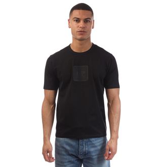 C.P. Company Mens Metropolis Mercerized Jersey Badge T-Shirt in Black Cotton - Size X-Large