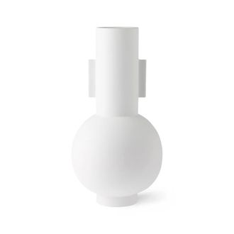 HKliving Vase L, &Oslash; 21 x H 42,5 cm, matt weiss