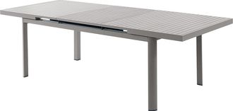 Vente-Unique Mesa de jard&iacute;n extensible de aluminio L.180/240cm - Topo - NAURU de MYLIA