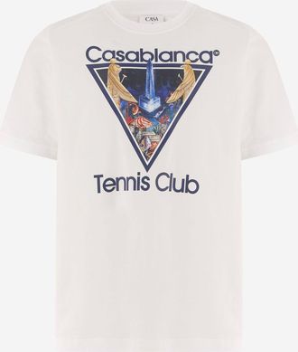Casablanca T-shirt in cotone stampato Casablanca