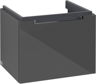 Villeroy & Boch Mueble De Ba&ntilde;o, 537 X 420 X 423 Mm, Modelo Suspendido, En Madera Gris Brillante