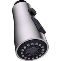 OEM Grifo De Cocina De Repuesto, Accesorios Para Grifo De Fregadero Monomando, Boquilla Extra&iacute;ble Con Modos De Rociado Y Pausa (sh14 - Cepillado). - Crezu