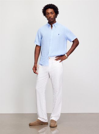 Polo Ralph Lauren Mens Bedford linen-cotton pant Classic fit