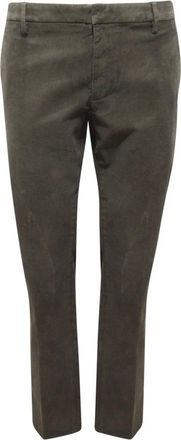 Dondup Spiritissimo Velvet Trousers - male - Dondup - Slim-fit Trousers - Green - W38 - Trousers