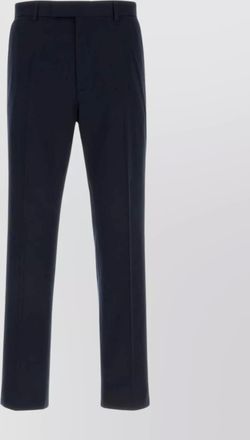 Gucci gabardine trousers with back pockets and belt loops