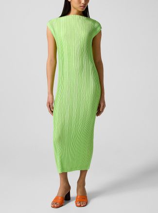 Issey Miyake Womens Pleats Please sleeveless midi dress