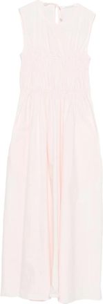 Cecilie Bahnsen Gathered Sleeveless Midi Dress