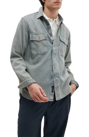 Rag & Bone Infuse Denim CPO Overshirt in Mrrik at Nordstrom, Size Xx-Large
