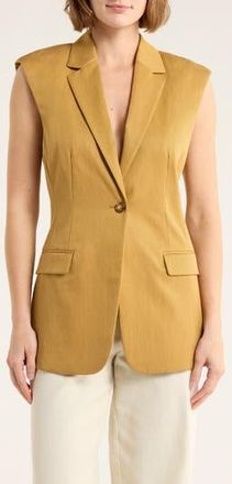 Ulla Johnson Joelle Longline Vest in Fawn at Nordstrom Rack, Size X-Large