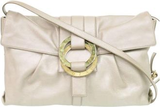 Bulgari Pre-owned Bvlgari Metallic Calfskin Chandra Flap Crossbody Ladies XA6C00J6GEW5GXF8
