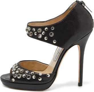 Jimmy Choo London 120mm studded sandals - Black