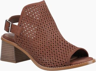 Hush Puppies Womens Louise Womens Heeled Sandals - Brown - Size: 6