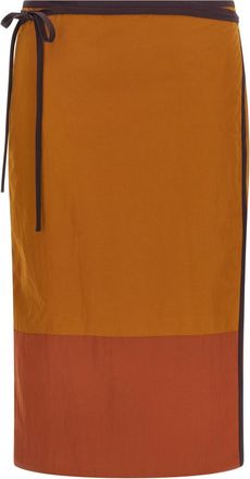 Saint Laurent Brown Pencil Skirt