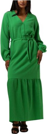 Another Label Ghalia Maxi Jurk - Dames - Maxi kleedjes - Groen - XS - Polyester - Kleedjes