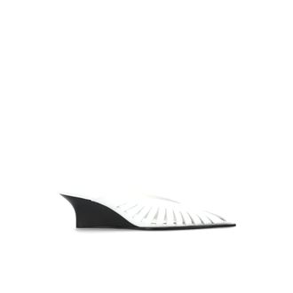 Iro Wedges, female, White, Size: 10 US Fauve Low Cut Mules