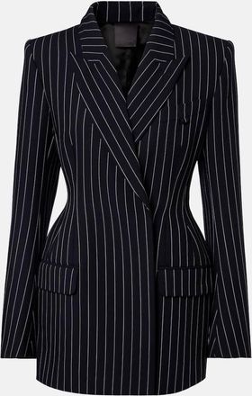 MUGLER Pinstriped virgin wool blazer