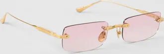 Alo Wire Frame Sunglasses in Gold/Pink Gradient
